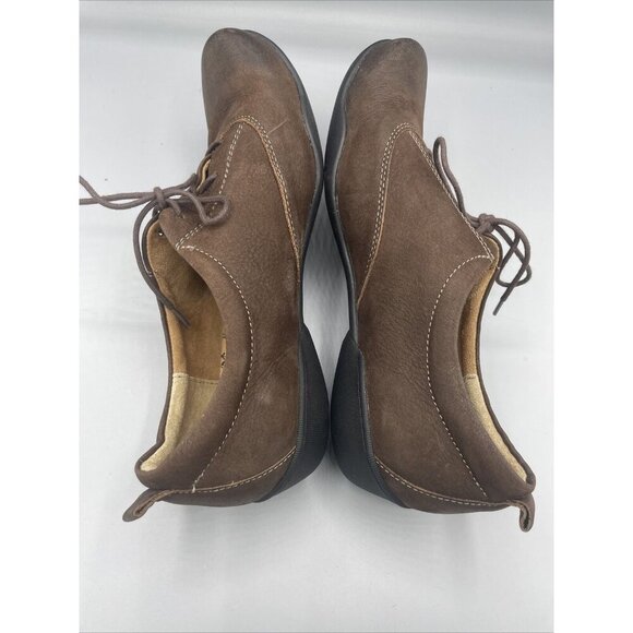 Taos Getaway Womens 10 Shoes Lace Up Brown Oxford Leather Casual Comfort - Picture 7 of 9